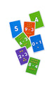 Close-up of Sum Attack! Addition & Subtraction cards