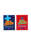 Sum Attack! Math Bundle with Addition & Subtraction and Multiplication boxes, front