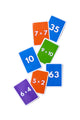 Close-up of Sum Attack! Multiplication cards
